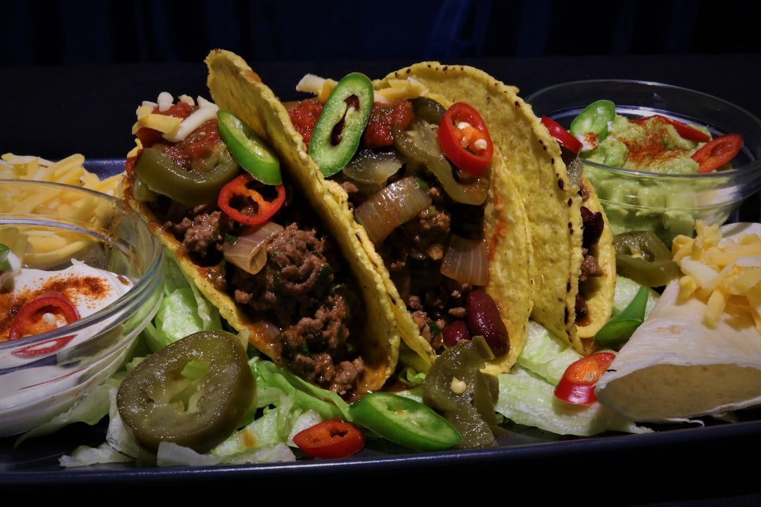 calories in ground beef tacos - Photo by George Cummings on Unsplash